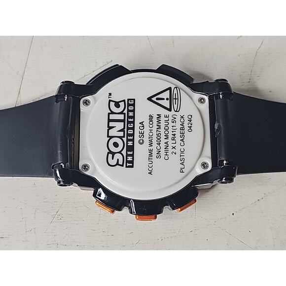 SEGA Sonic The Hedgehog Watch Orange Digital Accutime Working SNC400057MWM RARER - Picture 14 of 16